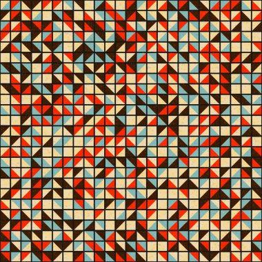 Soyut Geometrik Desen üretken hesaplama sanatı çizimi