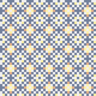 Soyut çapraz desenli üretken hesaplama sanatı çizimi