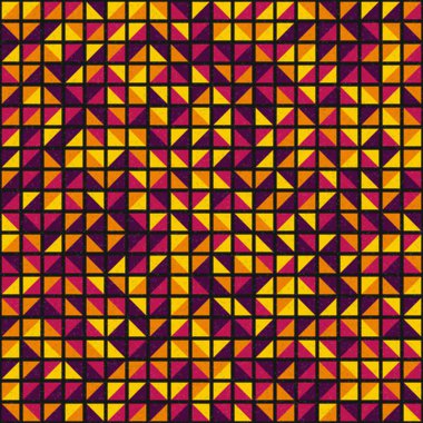 Soyut Geometrik Desen üretken hesaplama sanatı çizimi