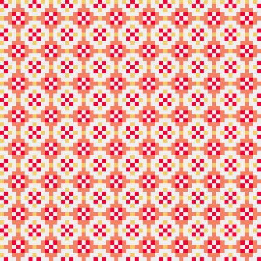 Soyut çapraz desenli üretken hesaplama sanatı çizimi