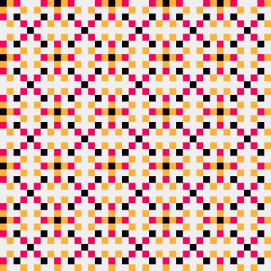 Soyut çapraz desenli üretken hesaplama sanatı çizimi