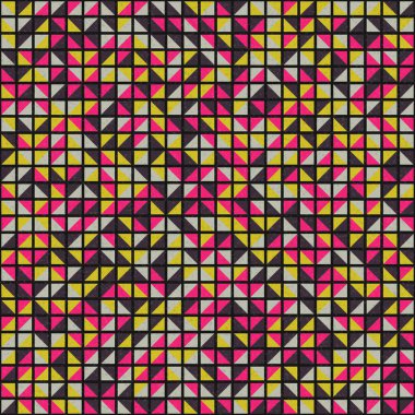 Soyut Geometrik Desen üretken hesaplama sanatı çizimi