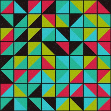 Soyut Geometrik Desen üretken hesaplama sanatı çizimi