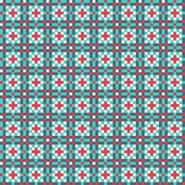 Soyut çapraz desenli üretken hesaplama sanatı çizimi 