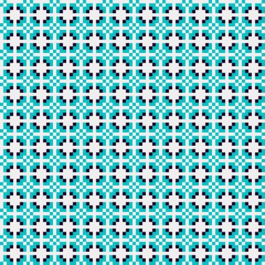 Soyut çapraz desenli üretken hesaplama sanatı çizimi