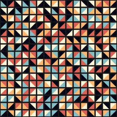 Soyut Geometrik Desen üretken hesaplama sanatı çizimi