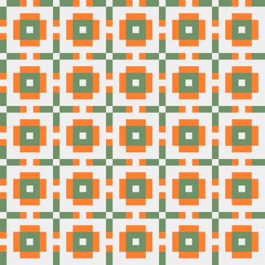 Soyut çapraz desenli üretken hesaplama sanatı çizimi