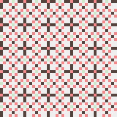 Soyut çapraz desenli üretken hesaplama sanatı çizimi