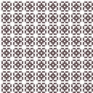 Soyut çapraz desenli üretken hesaplama sanatı çizimi