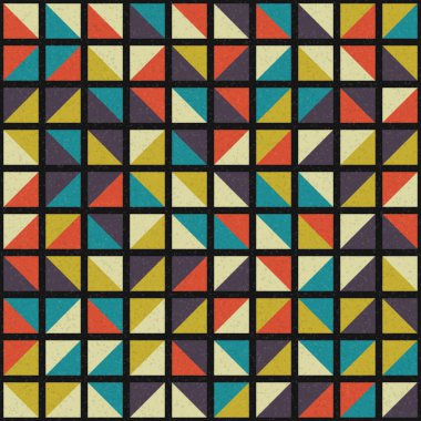 Soyut Geometrik Desen üretken hesaplama sanatı çizimi