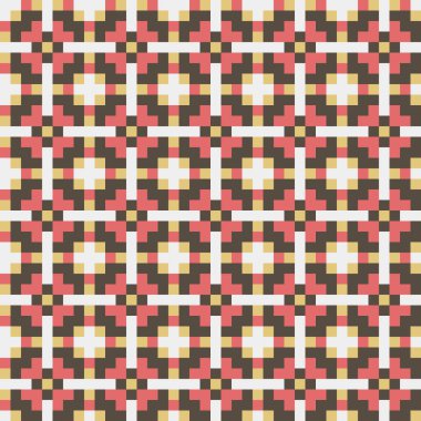 Soyut çapraz desenli üretken hesaplama sanatı çizimi