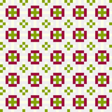 Soyut çapraz desenli üretken hesaplama sanatı çizimi