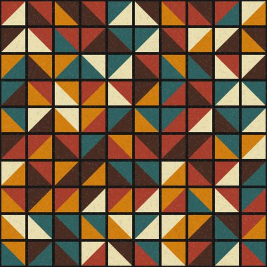 Soyut Geometrik Desen üretken hesaplama sanatı çizimi