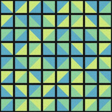 Soyut Geometrik Desen üretken hesaplama sanatı çizimi