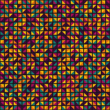 Soyut Geometrik Desen üretken hesaplama sanatı çizimi