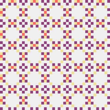 Soyut çapraz desenli üretken hesaplama sanatı çizimi