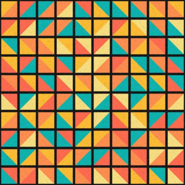 Soyut Geometrik Desen üretken hesaplama sanatı çizimi