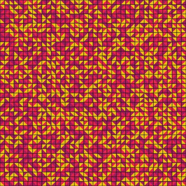 Soyut Geometrik Desen üretken hesaplama sanatı çizimi