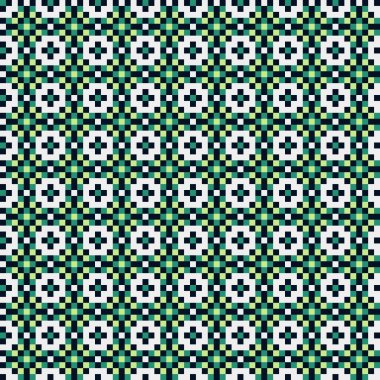 Soyut çapraz desenli üretken hesaplama sanatı çizimi