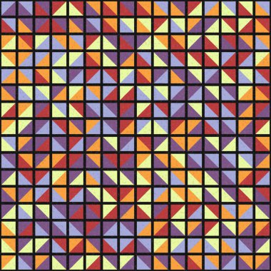 Soyut Geometrik Desen üretken hesaplama sanatı çizimi