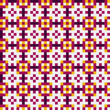 Soyut çapraz desenli üretken hesaplama sanatı çizimi