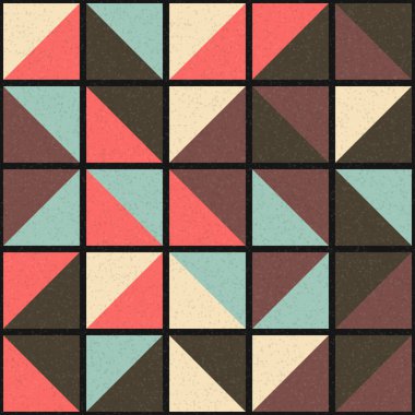 Soyut Geometrik Desen üretken hesaplama sanatı çizimi