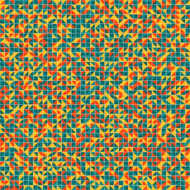 Soyut Geometrik Desen üretken hesaplama sanatı çizimi