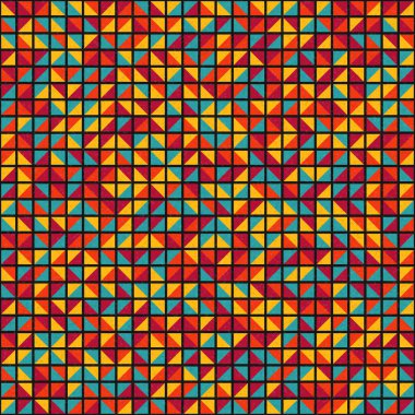 Soyut Geometrik Desen üretken hesaplama sanatı çizimi