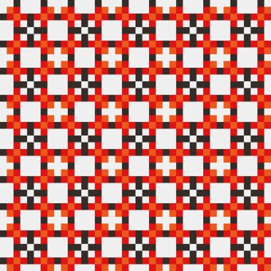 Soyut çapraz desenli üretken hesaplama sanatı çizimi 