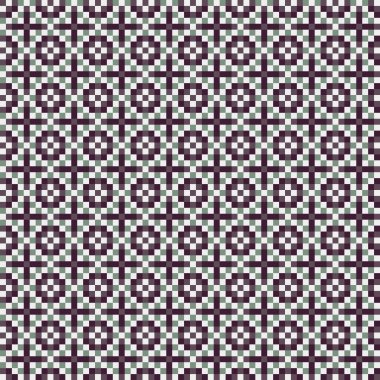 Soyut çapraz desenli üretken hesaplama sanatı çizimi