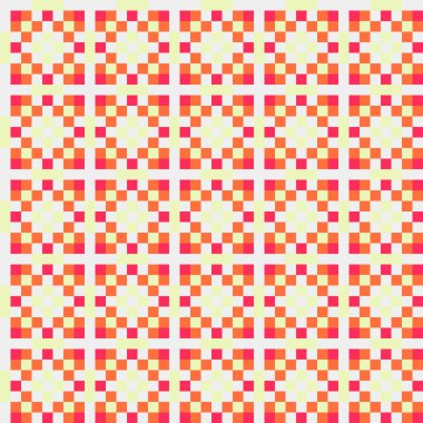 Soyut çapraz desenli üretken hesaplama sanatı çizimi 