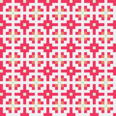 Soyut çapraz desenli üretken hesaplama sanatı çizimi