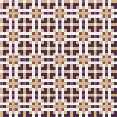 Soyut çapraz desenli üretken hesaplama sanatı çizimi