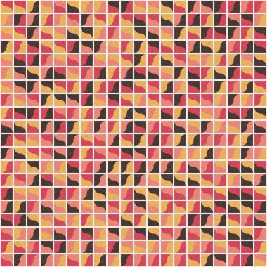 Soyut Geometrik Desen üretken hesaplama sanatı çizimi 