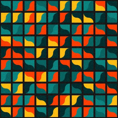 Soyut Geometrik Desen üretken hesaplama sanatı çizimi 