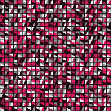 Soyut Geometrik Desen üretken hesaplama sanatı çizimi 