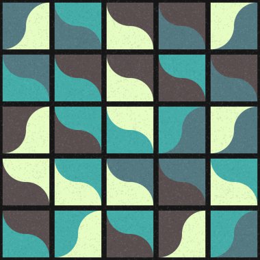 Soyut Geometrik Desen üretken hesaplama sanatı çizimi 