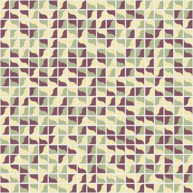 Soyut Geometrik Desen üretken hesaplama sanatı çizimi 