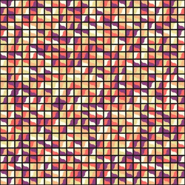 Soyut Geometrik Desen üretken hesaplama sanatı çizimi 