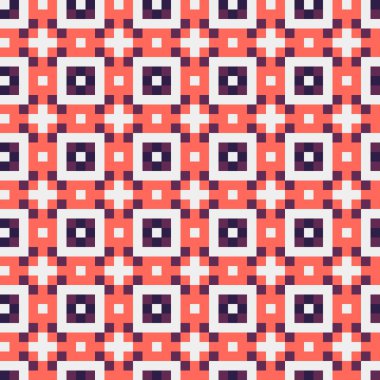 Soyut çapraz desenli üretken hesaplama sanatı çizimi