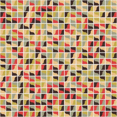 Soyut Geometrik Desen üretken hesaplama sanatı çizimi 