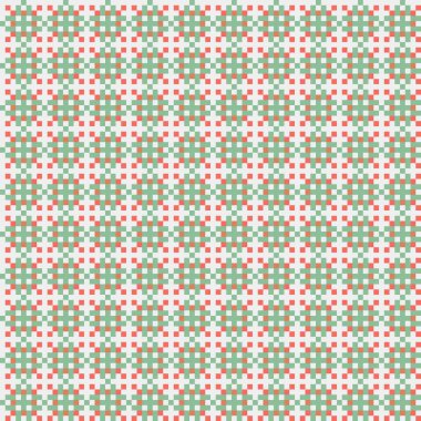 Soyut çapraz desenli üretken hesaplama sanatı çizimi