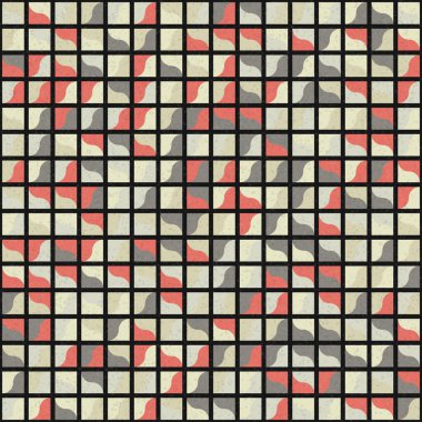 Soyut Geometrik Desen üretken hesaplama sanatı çizimi 