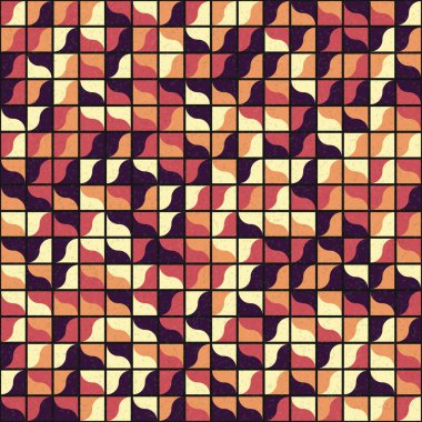 Soyut Geometrik Desen üretken hesaplama sanatı çizimi 