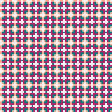 Soyut çapraz desenli üretken hesaplama sanatı çizimi