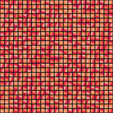 Soyut Geometrik Desen üretken hesaplama sanatı çizimi 