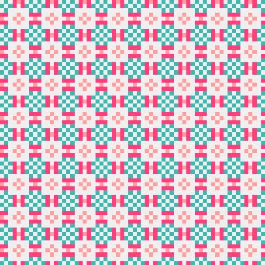 Soyut çapraz desenli üretken hesaplama sanatı çizimi