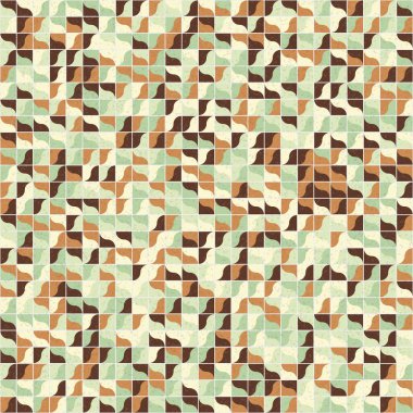 Soyut Geometrik Desen üretken hesaplama sanatı çizimi 