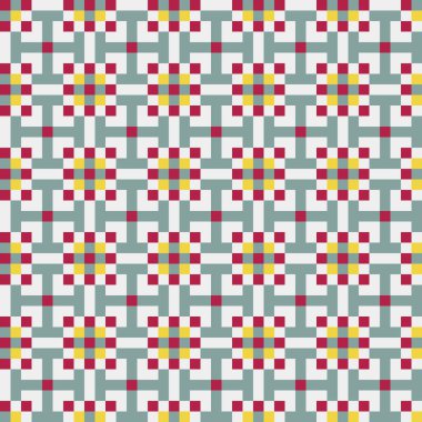 Soyut çapraz desenli üretken hesaplama sanatı çizimi