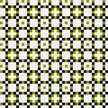 Soyut çapraz desenli üretken hesaplama sanatı çizimi